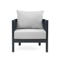Outdoor Acacia Wood Club Chairs With Cushions