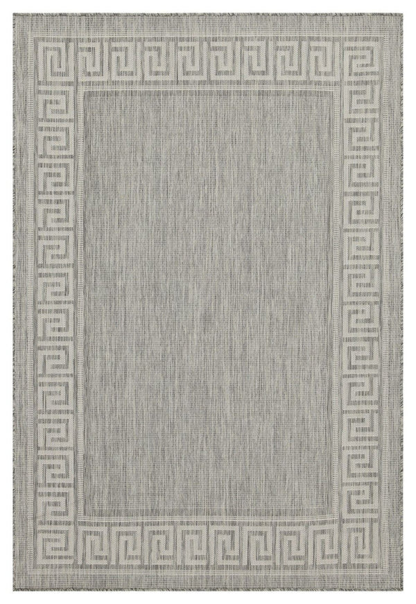 Sunshine - 5'3" X 7'3" Indoor, Outdoor, Area Rug Polypropylene - Silver