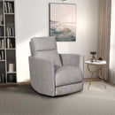 Lawson - Swivel Glider Suede Recliner Chair - Latte