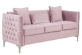 Bayberry - Velvet Sofa With 3 Pillows