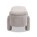 Hugo - Oval Fully Upholstered Storage Bench