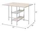 Raine - Counter Height Table - Antique White & Chrome