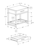 Versatile Accent Side Table, Storage Drawer