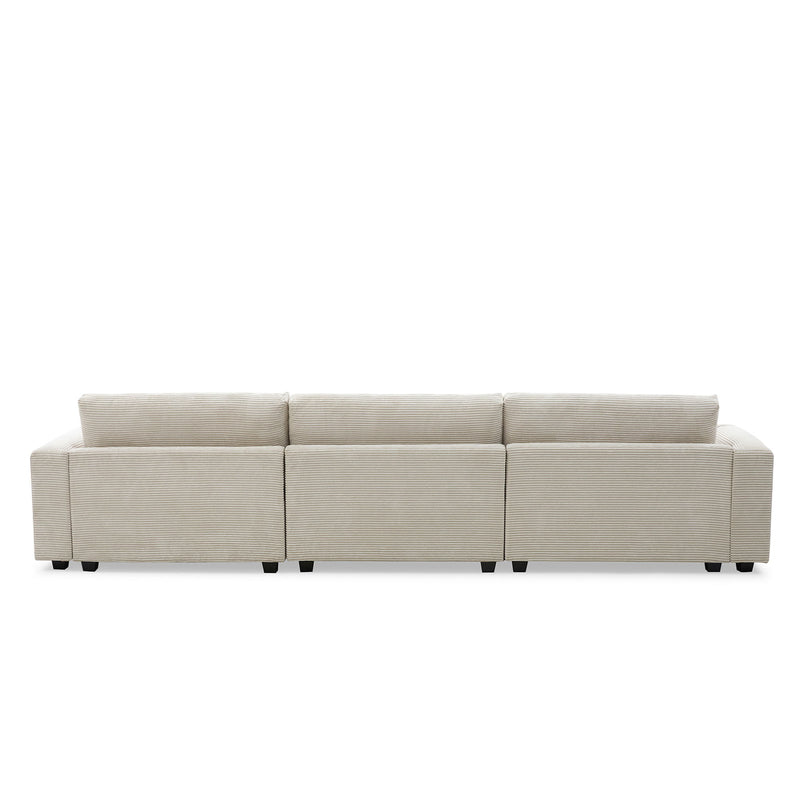 Oversized Sectional L Shaped Cloud Couch With USB Charging Port Cup Holder Deep And Wide Seat Sofa With Chaise Comfy