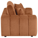 Burnett - Chenille Upholstered Wide Arm Loveseat