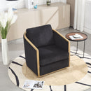 Corduroy Barrel Chair, 360 Degree Swivel