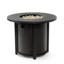 Propane Gas Fire Pit Table, 50000 Btu Round Steel Fire Pit