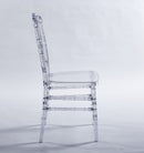 Dining Chair With Plastic Seat, Welding Chair (Set of 4) - Transparent