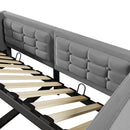 Upholstered Hydraulic Storage Daybed With USB & Type C Charging