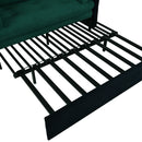 Modern Convertible Sleeper Sofa Bed With Pull-Out Queen Design, Side Storage & Thick Cushions