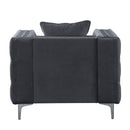 Gillian II - Chair - Light Gray Velvet
