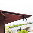 Patio Gazebo Tent With Ventilated Double Roof And Mosquito Net For Backyard Or Garden