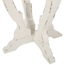 French Country Style Accent Table With Hourglass Design