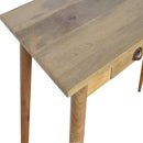 2 Drawer Nordic Writing Desk - Oak