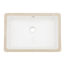 Modern Ceramic Rectangular Undermount Bathroom Sink With Overflow