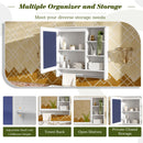 Wall Mount 2 In 1 Mirror Cabinet With Adjustable Shelf, Soft-Closing Hinges