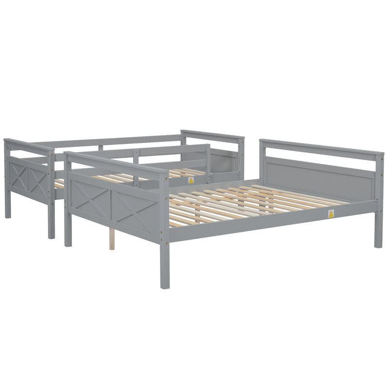 Bunk Bed With Ladder And Safety Guardrail
