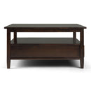 Warm Shaker - Square Coffee Table - Tobacco Brown