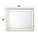 Laveda - Mirror With LED - Pearl White