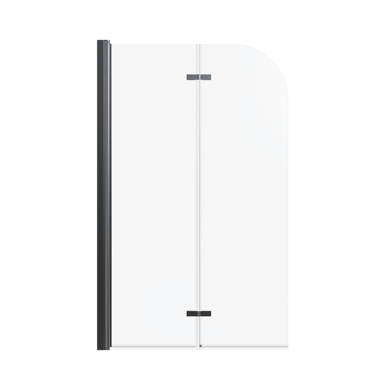 Frameless Folding Pivot Bathtub Door With Clear Tempered Glass