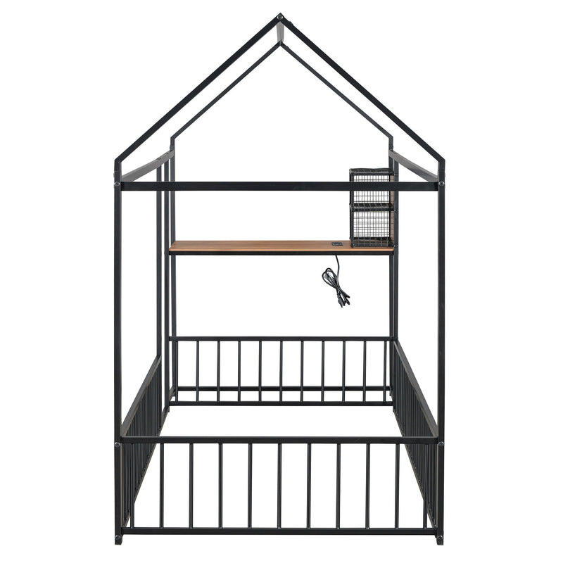 House Frame With Desk, Shelves, Power Outlets And USB Ports