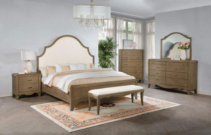 Trenton - Upholstered Bench - Washed Mango
