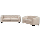 Upholstered 3 Piece Sofa Set With Legs