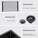 Farmhouse Kitchen Sink, Stainless Steel, Apron Front