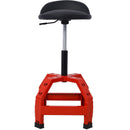 Pneumatic 360 Degree Swivel Stool, Mechanics Rolling Creeper Seat, Heavy Duty Mechanics Stool