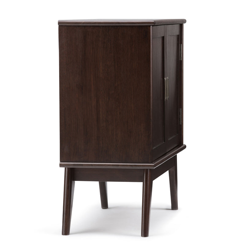 Draper - Mid Century Low Storage Cabinet - Medium Auburn Brown