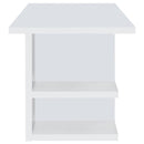 Alice - 4-Shelf Engineered Wood Writing Desk - White