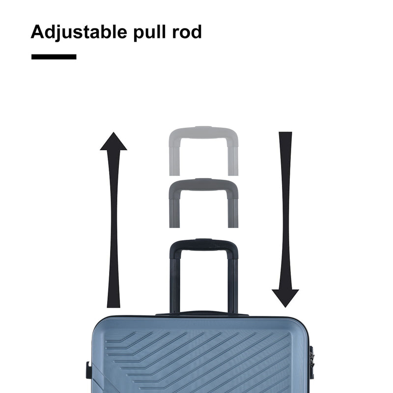 3 Piece Luggage Sets Lightweight Suitcase With Two Hooks, Spinner Wheels, Tsa Lock, Durable Hard Shell
