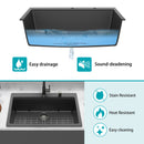Granite Composite Quartz Kitchen Sink With Workstation Features And Drop In Design
