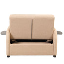 Versatile Pull Out Sofa Sleeper 3 In 1 With Wing Table & USB Charge, Compact Design