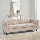 Chesterfield Style 3 Seater Sofa With Deep Button Tufting