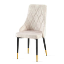 Dining Chairs Living Room Chair Modern Kitchen Armless Side Chair With Metal Legs