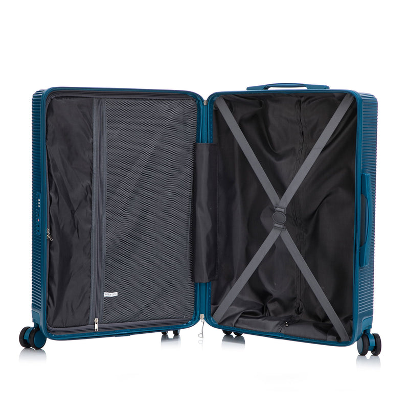 20" / 24" / 28" 3 Pieces / Set Spinner Wheel Luggage, Carry On Suitcase, Matching Color, TSA Combination Lock