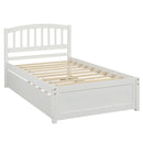 Platform Bed Wood Bed Frame With Trundle
