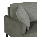 Contemporary 3 Seater Sofa With Plush Upholstery - Gray