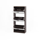 Modern Freestanding Shoe Storage Cabinet With 3 Flip Drawers