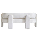 Boucle Upholstery Modern Sofa For Living Room