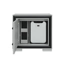 Adelaide - Nightstand With Cooler And Speaker - Grey / Black