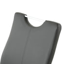 Modern Upholstered Dining Chair Electroplated Metal Legs (Set of 2)