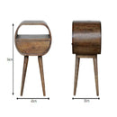 Circular Open Bedside Nightstand