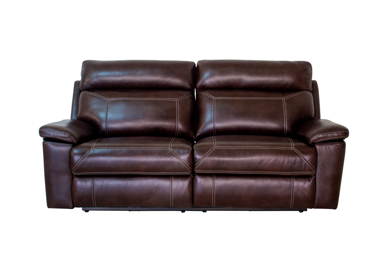 Sterling Power Brown Air Leather 3 Seater