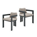 Pula - Patio Outdoor Aluminum Dining Chair (Set of 2)