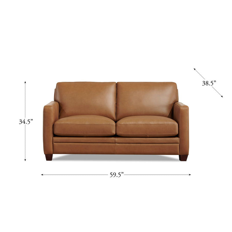 Naples - Leather Loveseat