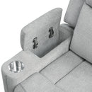 Galya - Motion Sofa - Light Gray Chenille
