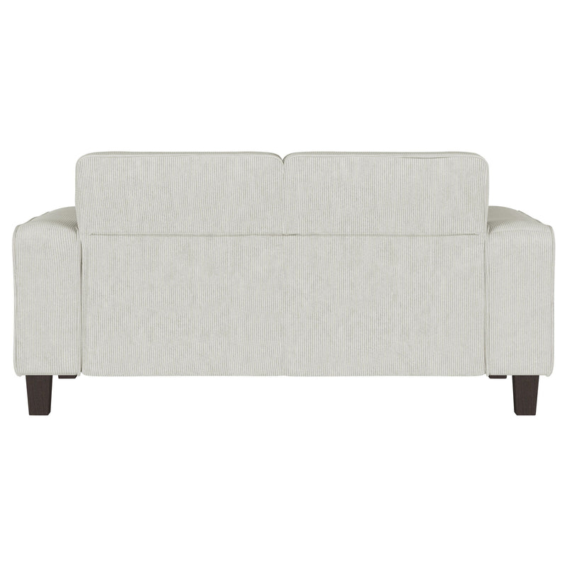 Deerhurst - Upholstered Track Arm Tufted Loveseat - Greige