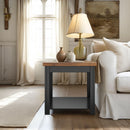 Essex - Side Table - Black, Whiskey